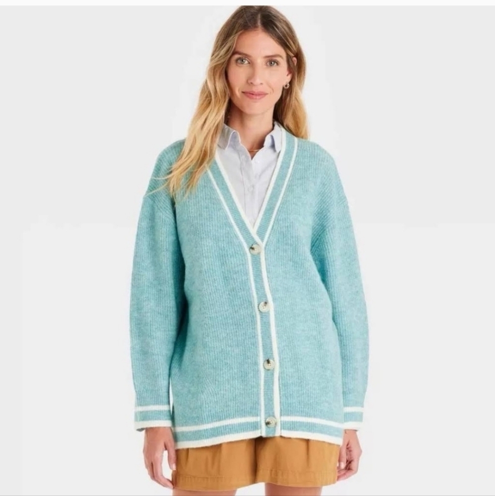 Target A New Day Varsity Cardigan Sweater